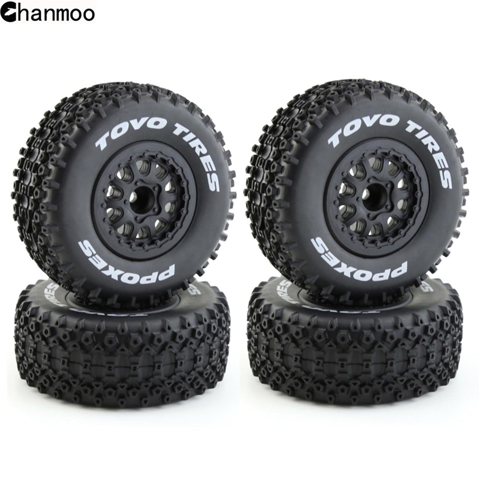 Amazon | Chanmoo 1/10 RC ショートコース トラック ホイールとタイヤ